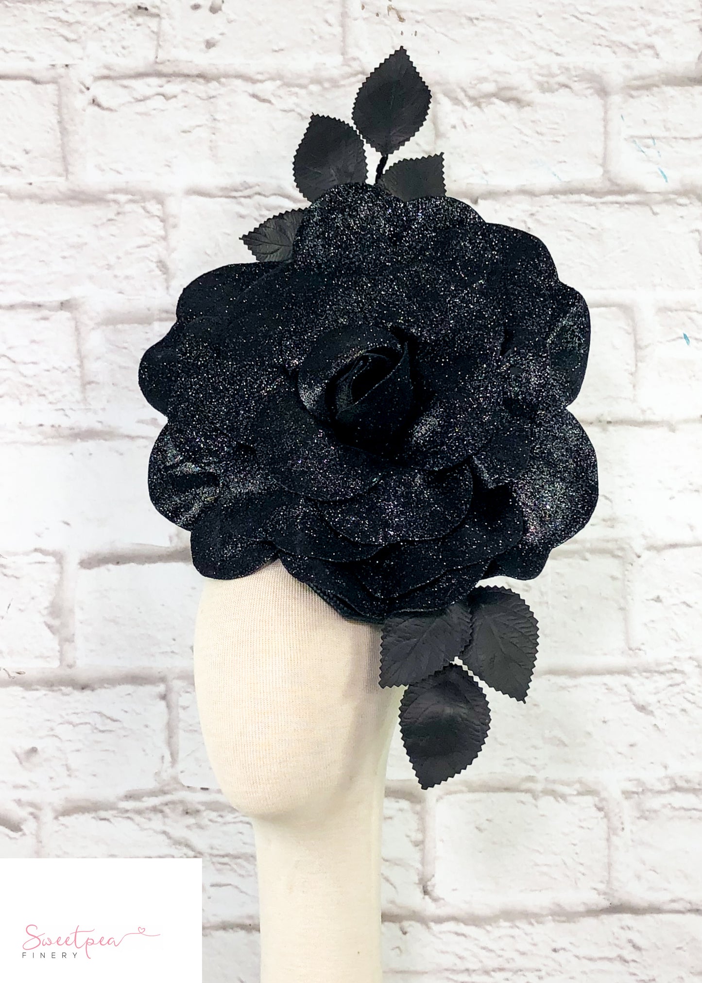"Juno" Statement Headpiece - Black