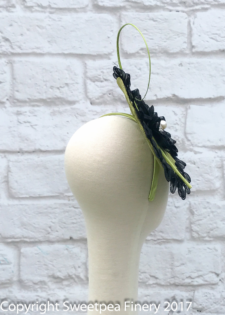 "Jess" Fascinator - Green Fascinator ONE ONLY