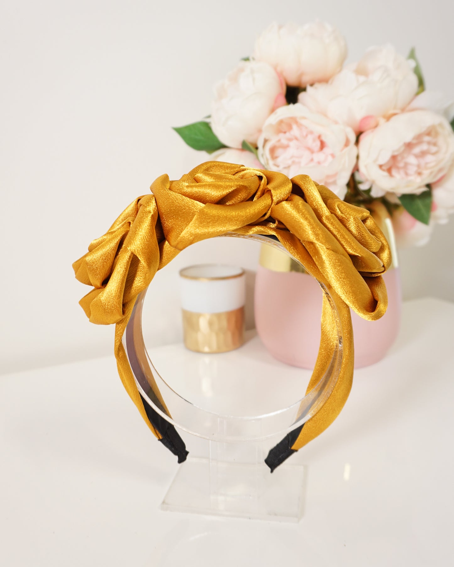 "Belle" Satin Headband - Choose Colour