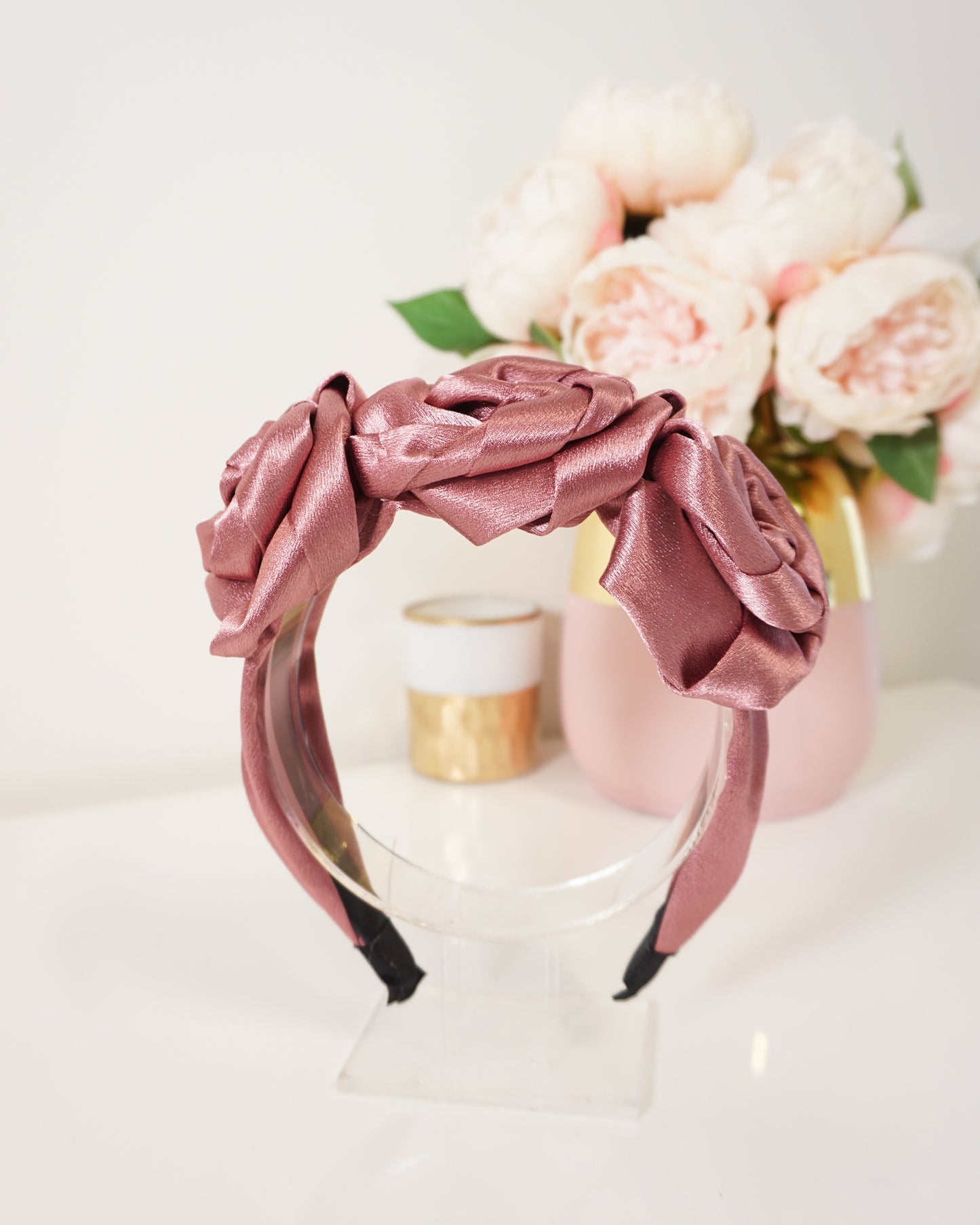 "Belle" Satin Headband - Choose Colour