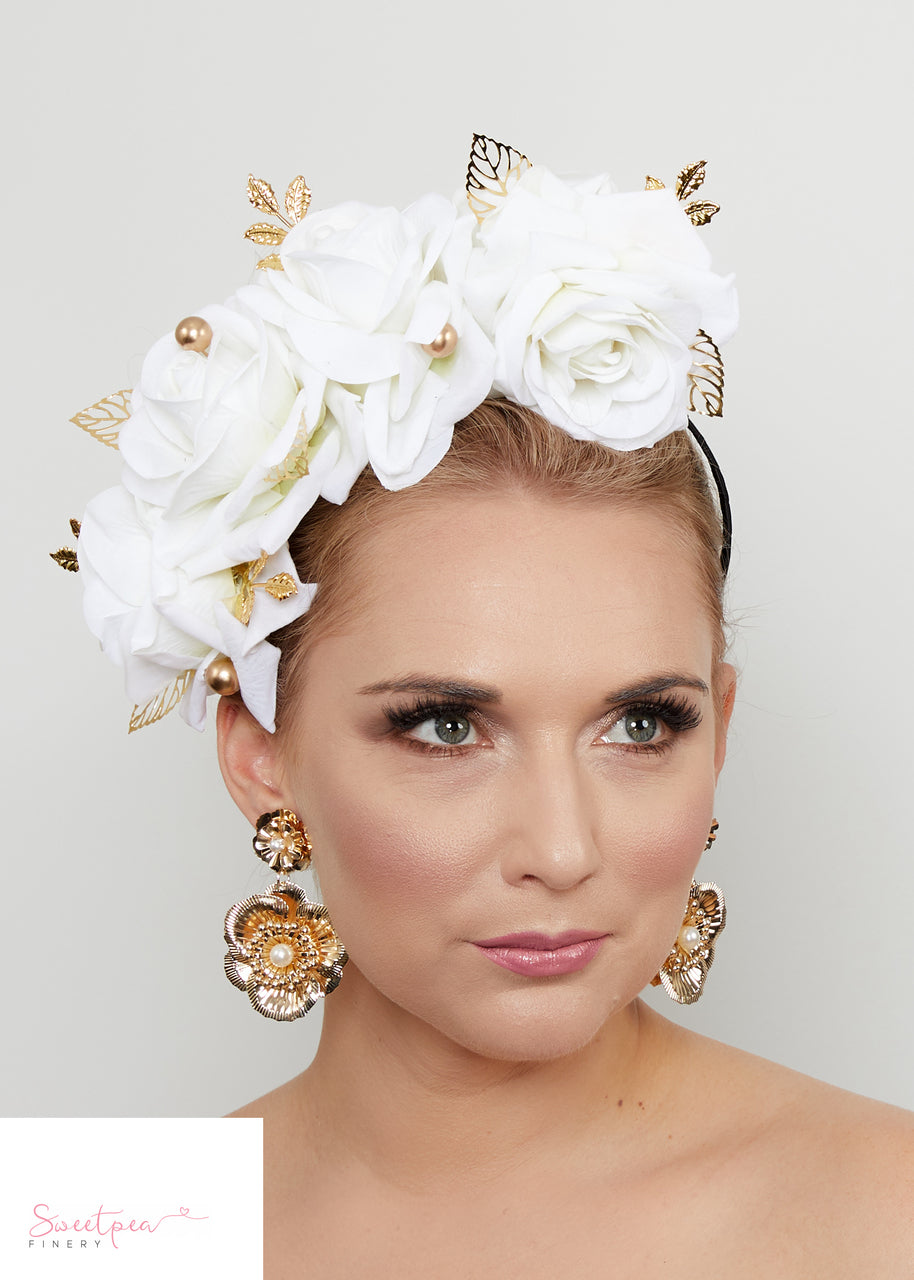 "Lucia" Crown - White