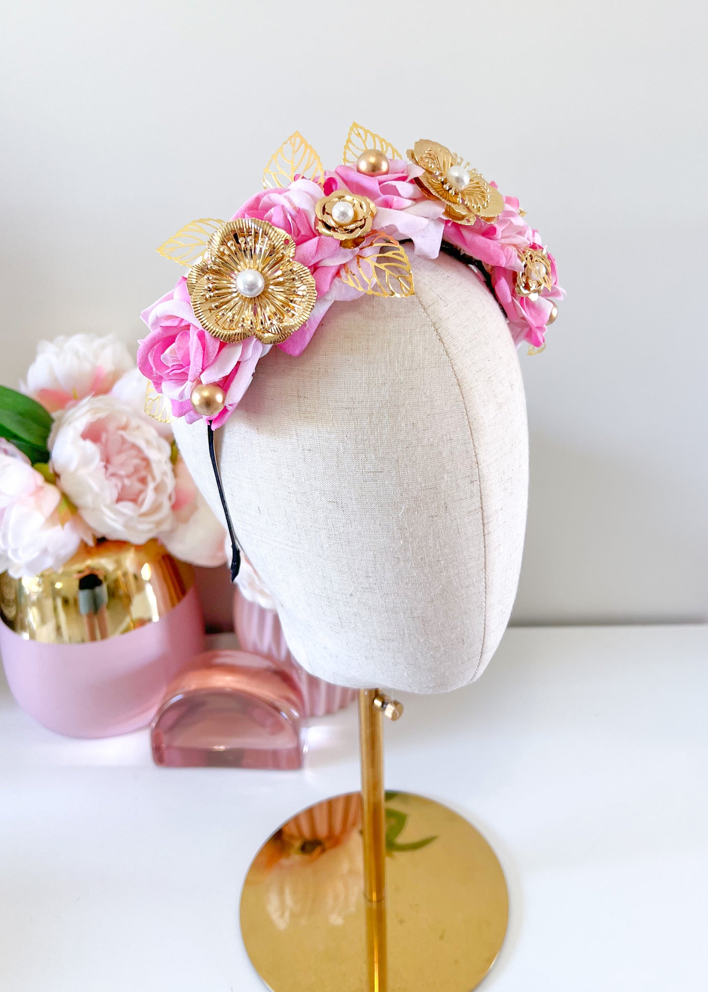 "Chiara" Crown - Pink