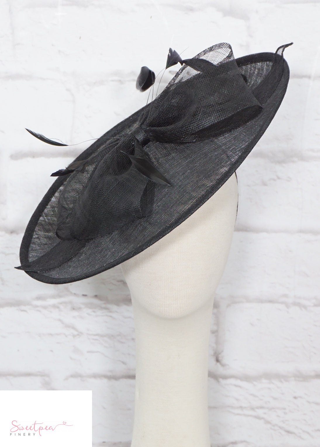 "Aubrey" Black Headpiece