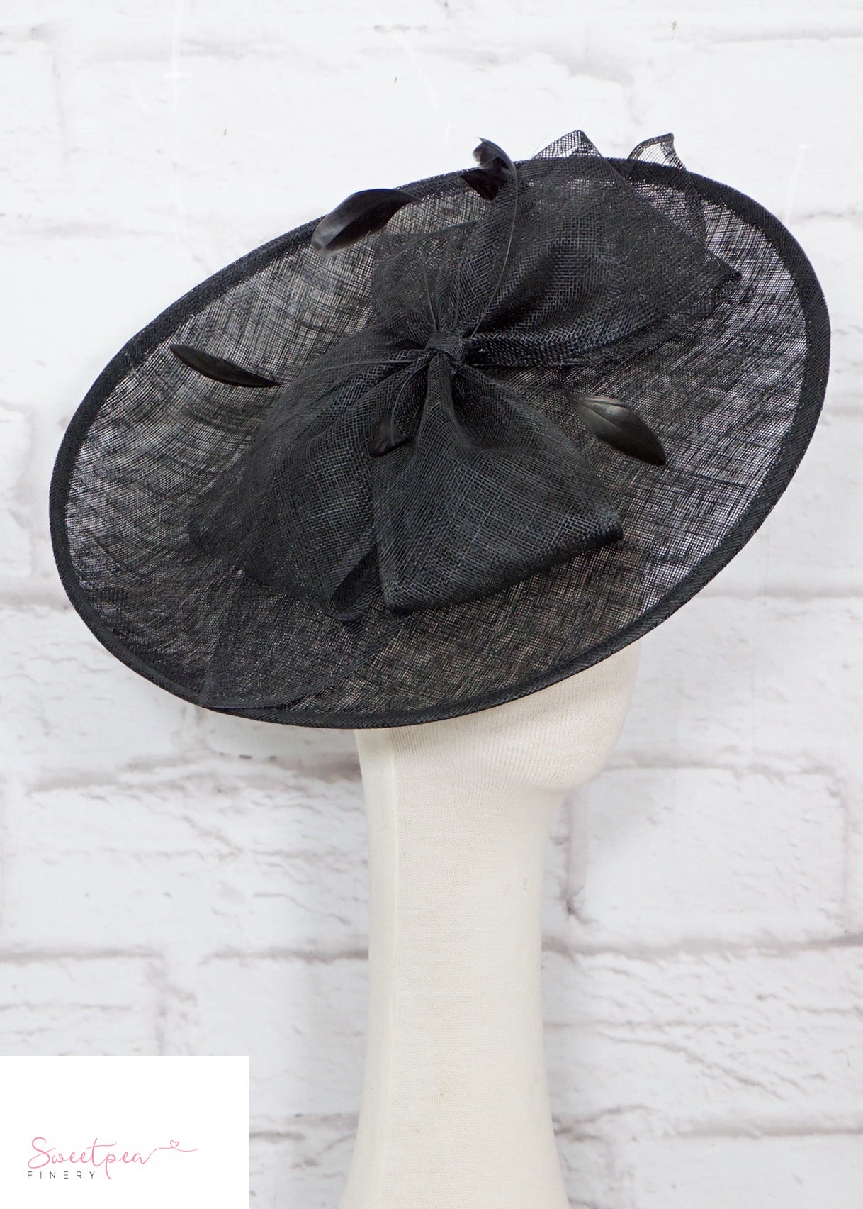 "Aubrey" Black Headpiece