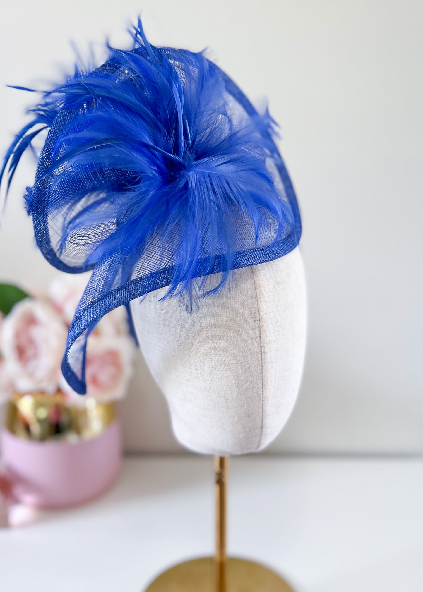 "Valerie" Blue Fascinator