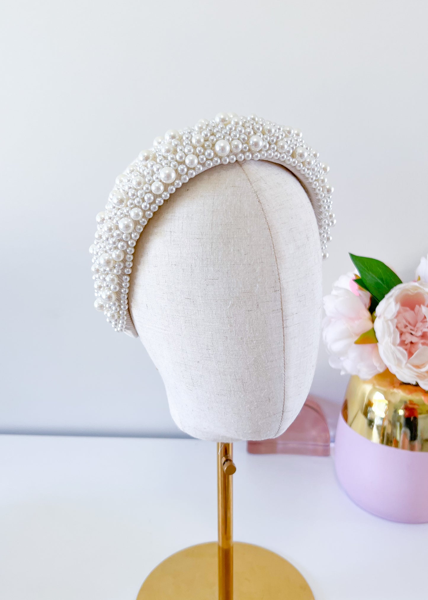 "Kirraly" Pearl Beaded Headband