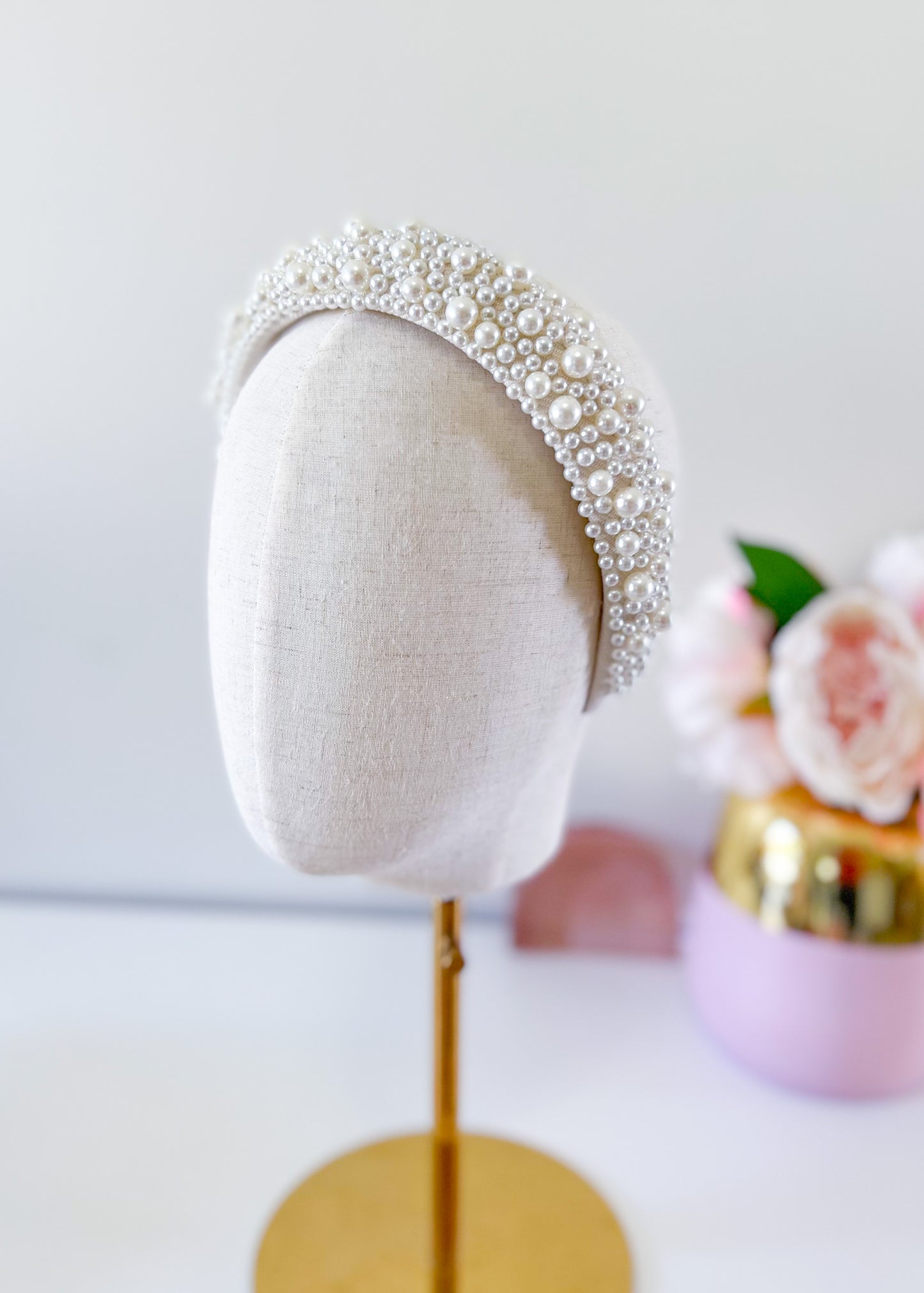 "Kirraly" Pearl Beaded Headband