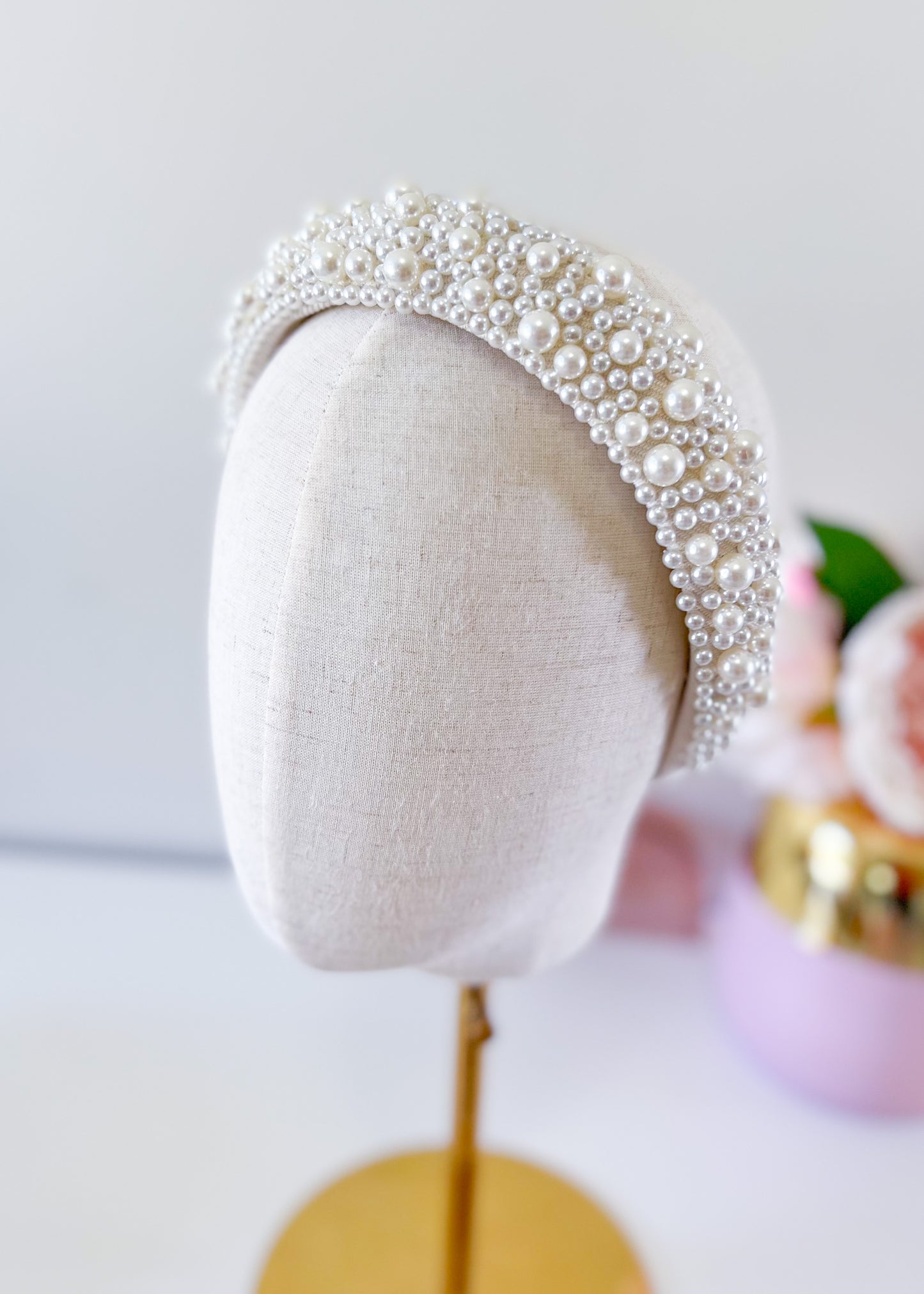 "Kirraly" Pearl Beaded Headband