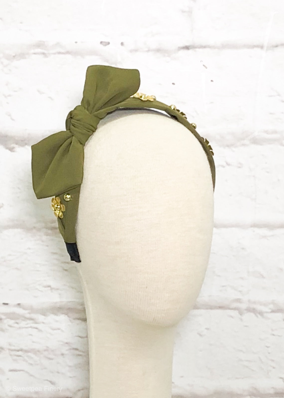 "Bridgette" Headband - Olive Green