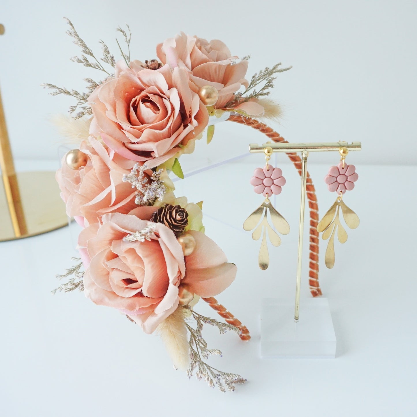 "Anais" - Beige Headpiece