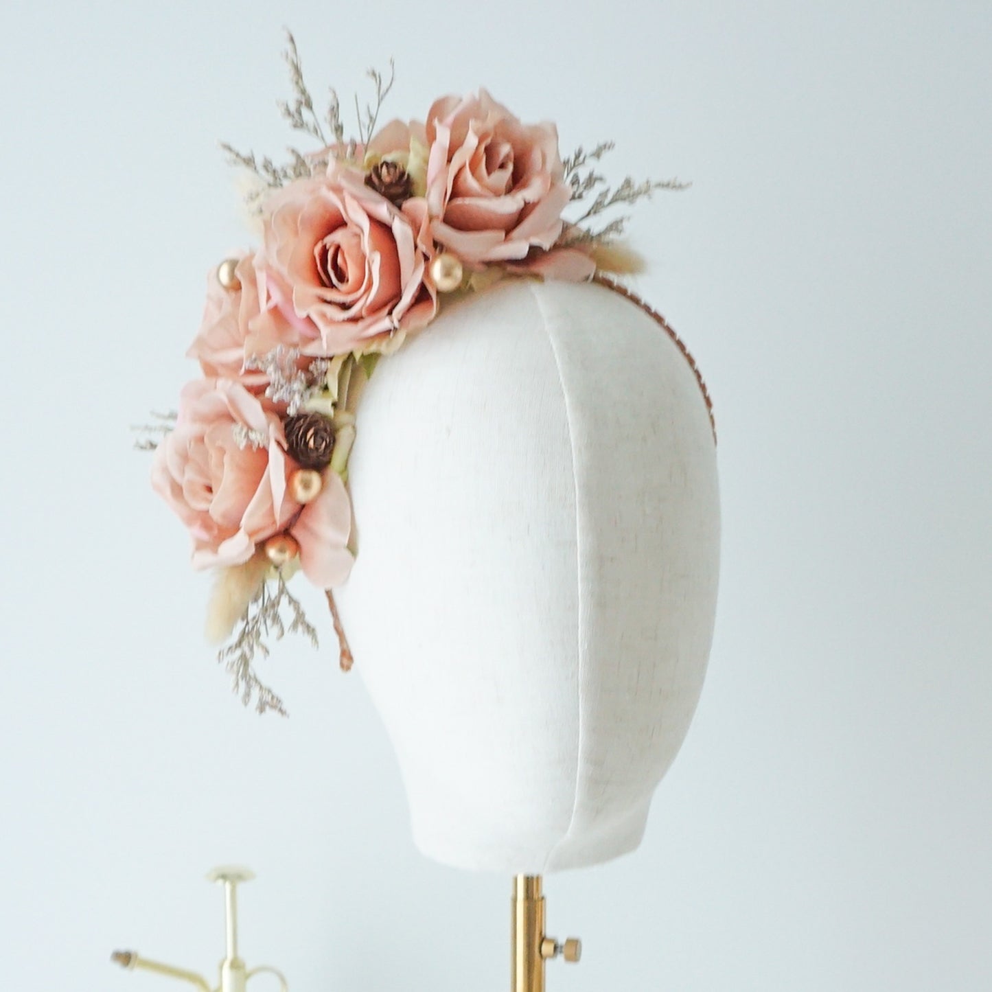 "Anais" - Beige Headpiece