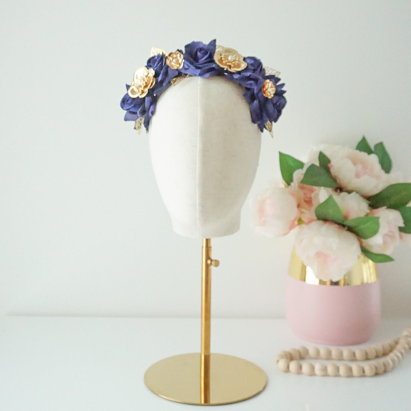 "Chiara" Crown - Navy