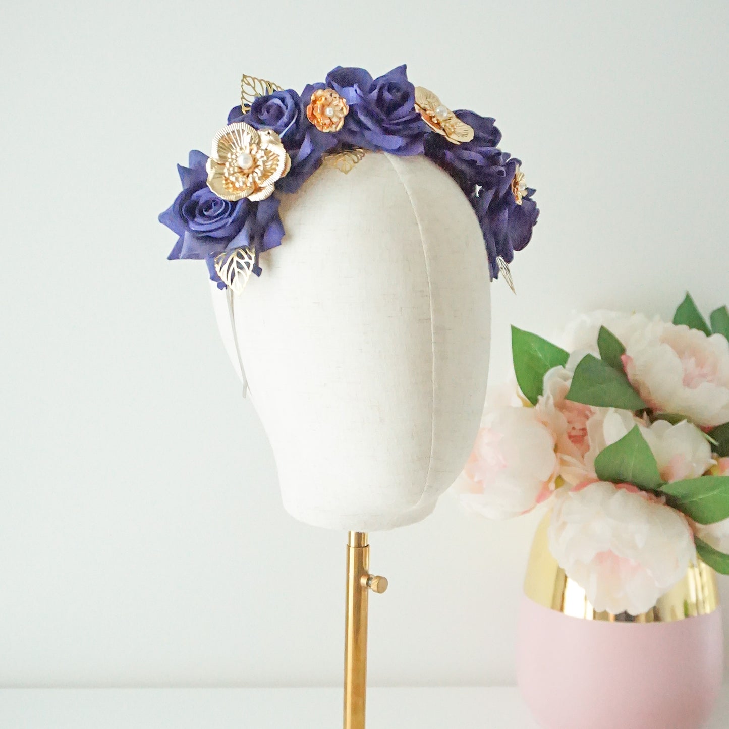 "Chiara" Crown - Navy