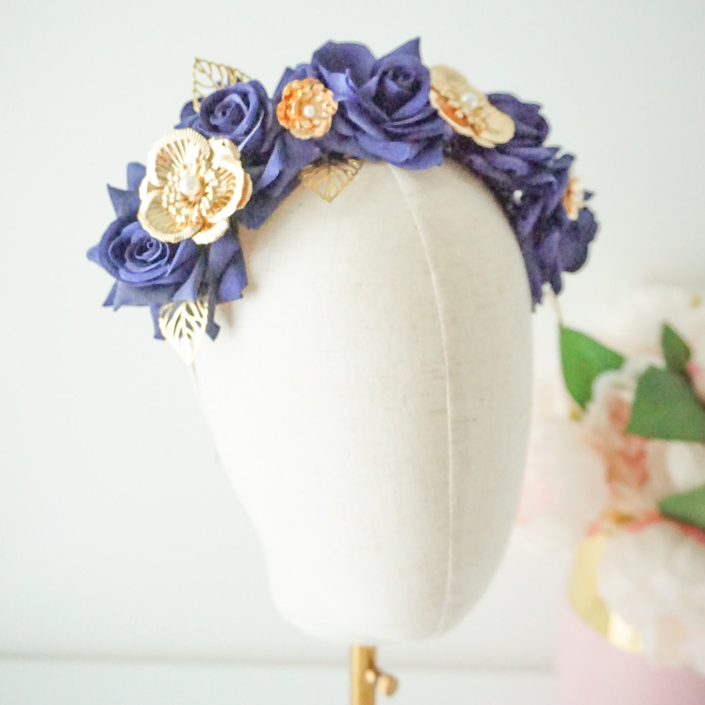 "Chiara" Crown - Navy