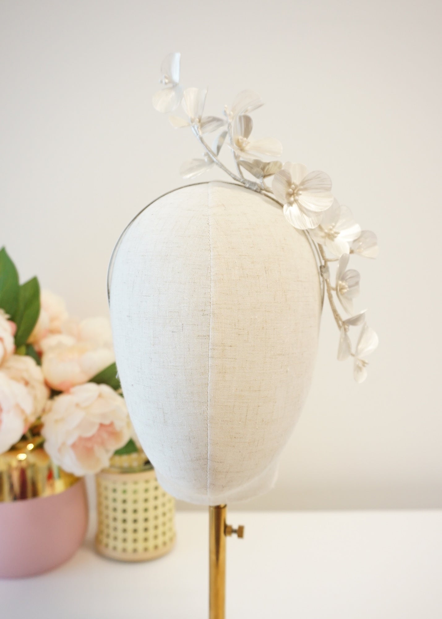 "Jasmine" Side Crown - Silver