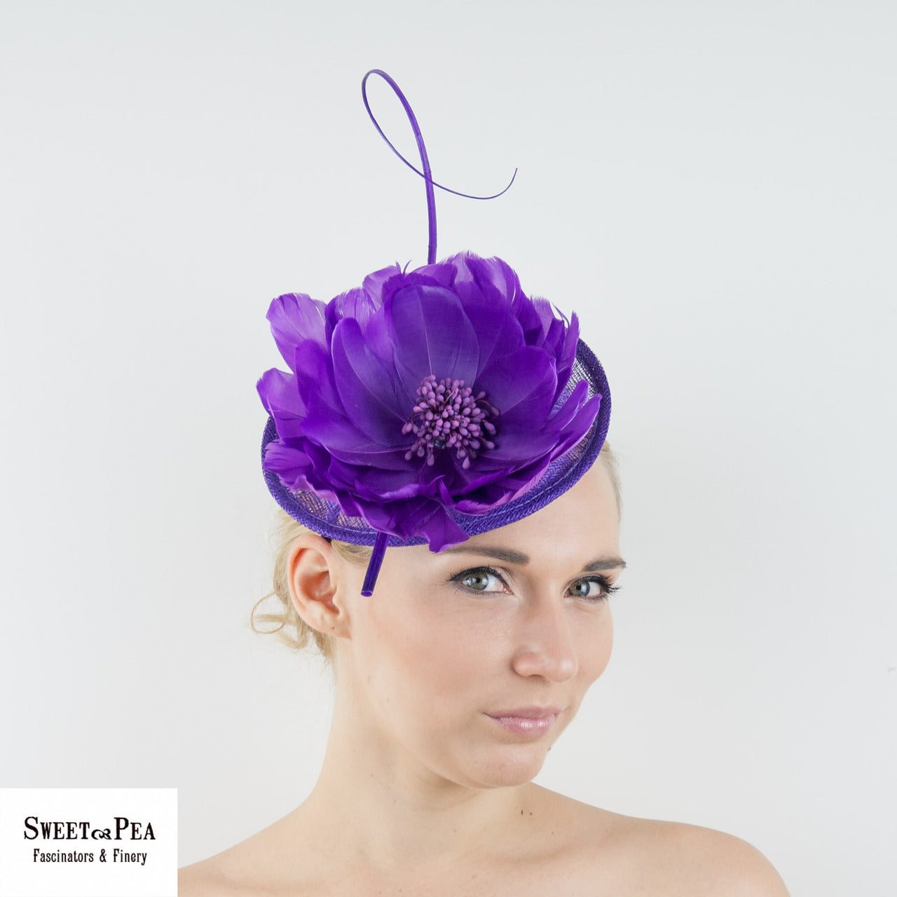 "Kara" Purple Fascinator