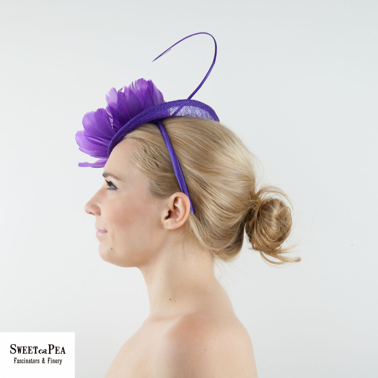 "Kara" Purple Fascinator