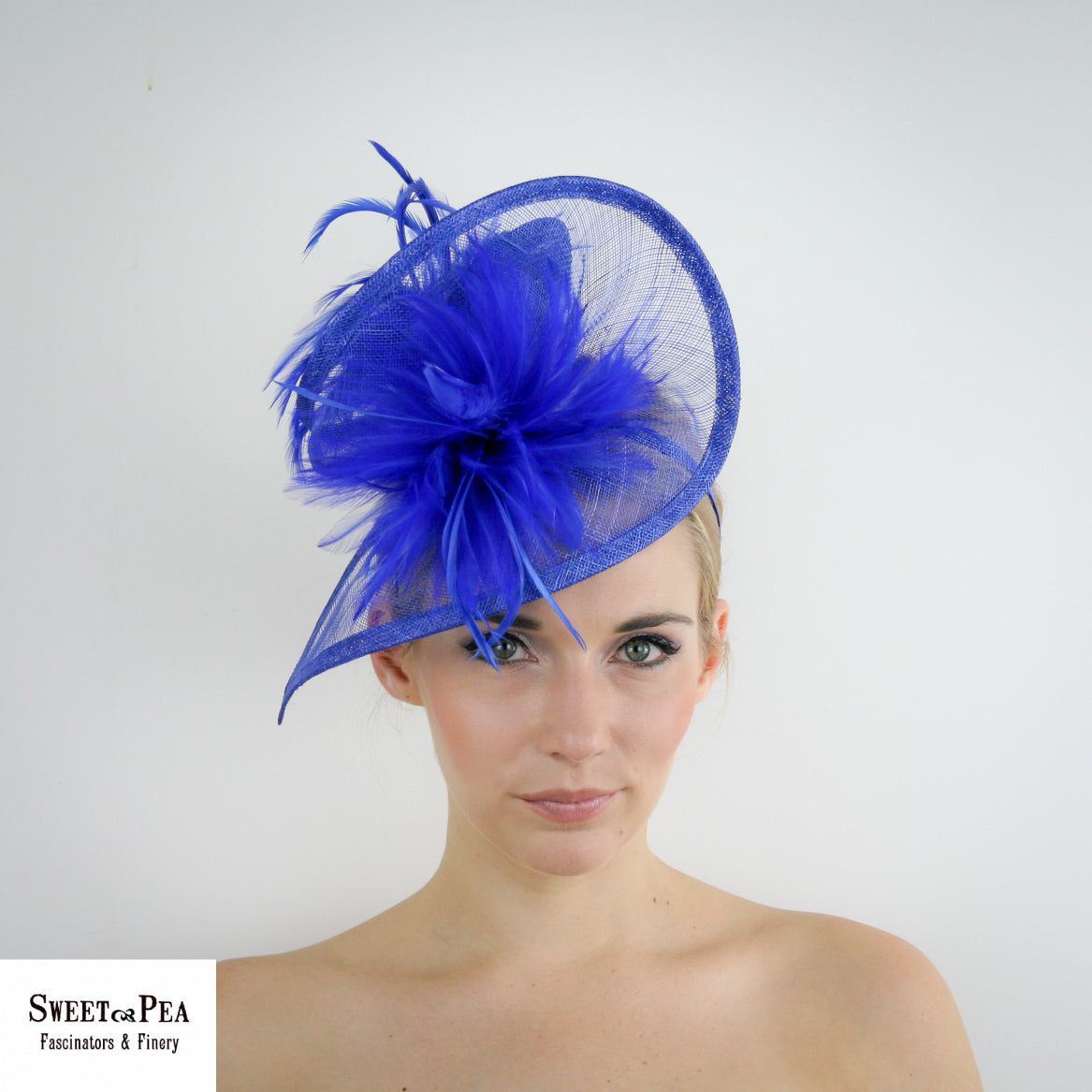 "Valerie" Blue Fascinator