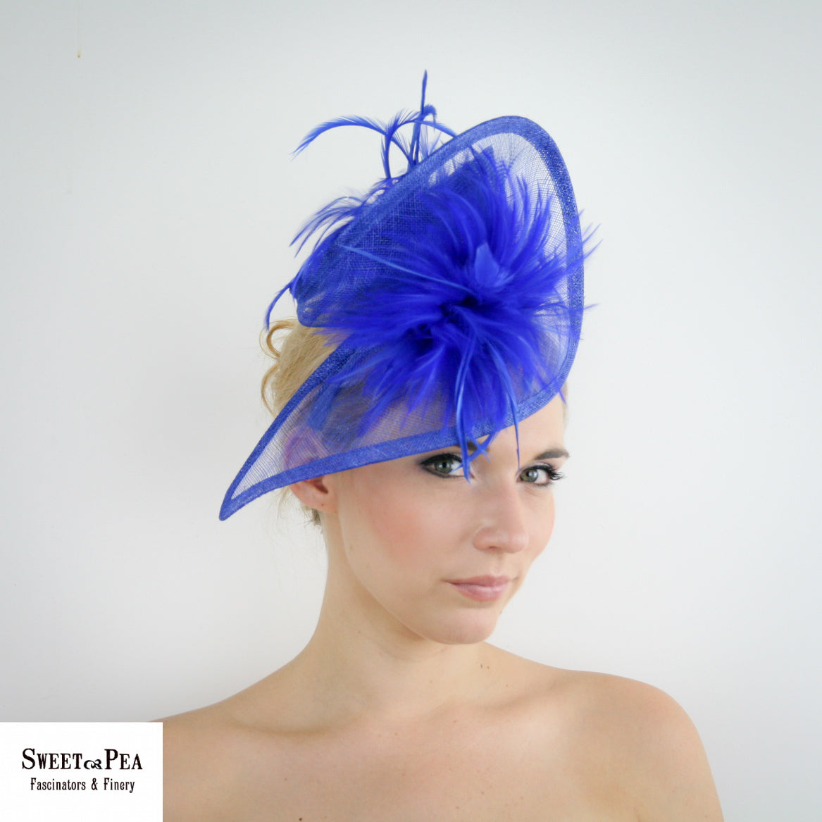 "Valerie" Blue Fascinator