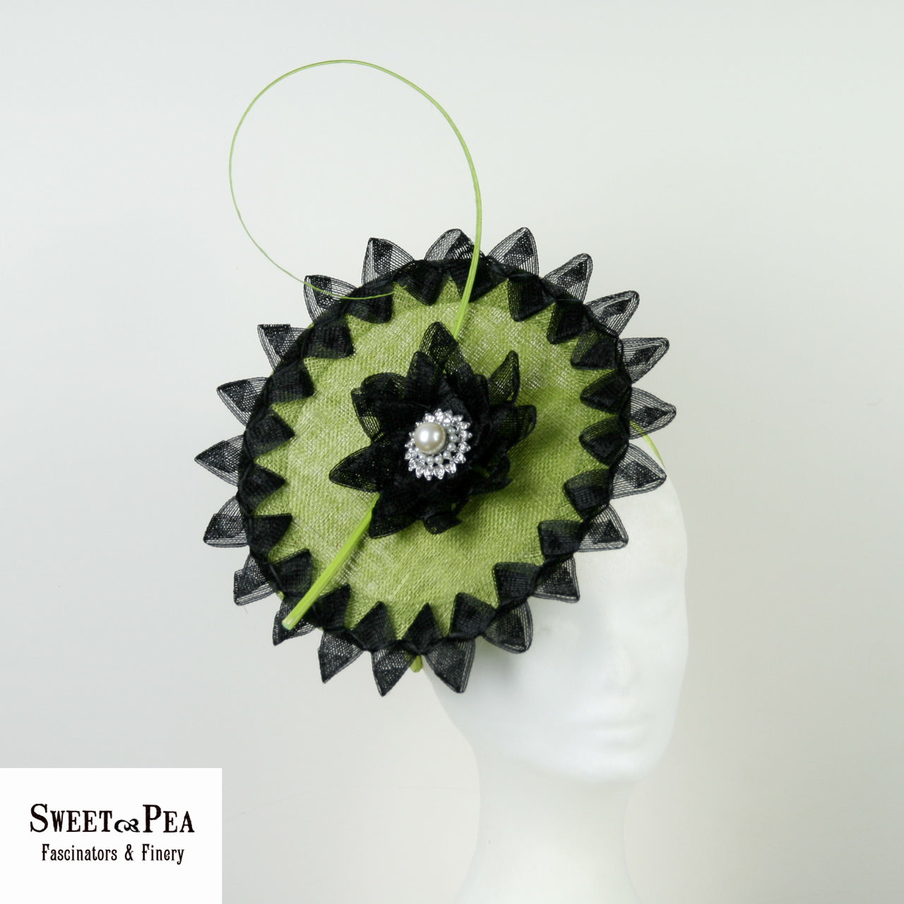 "Jess" Fascinator - Green Fascinator ONE ONLY