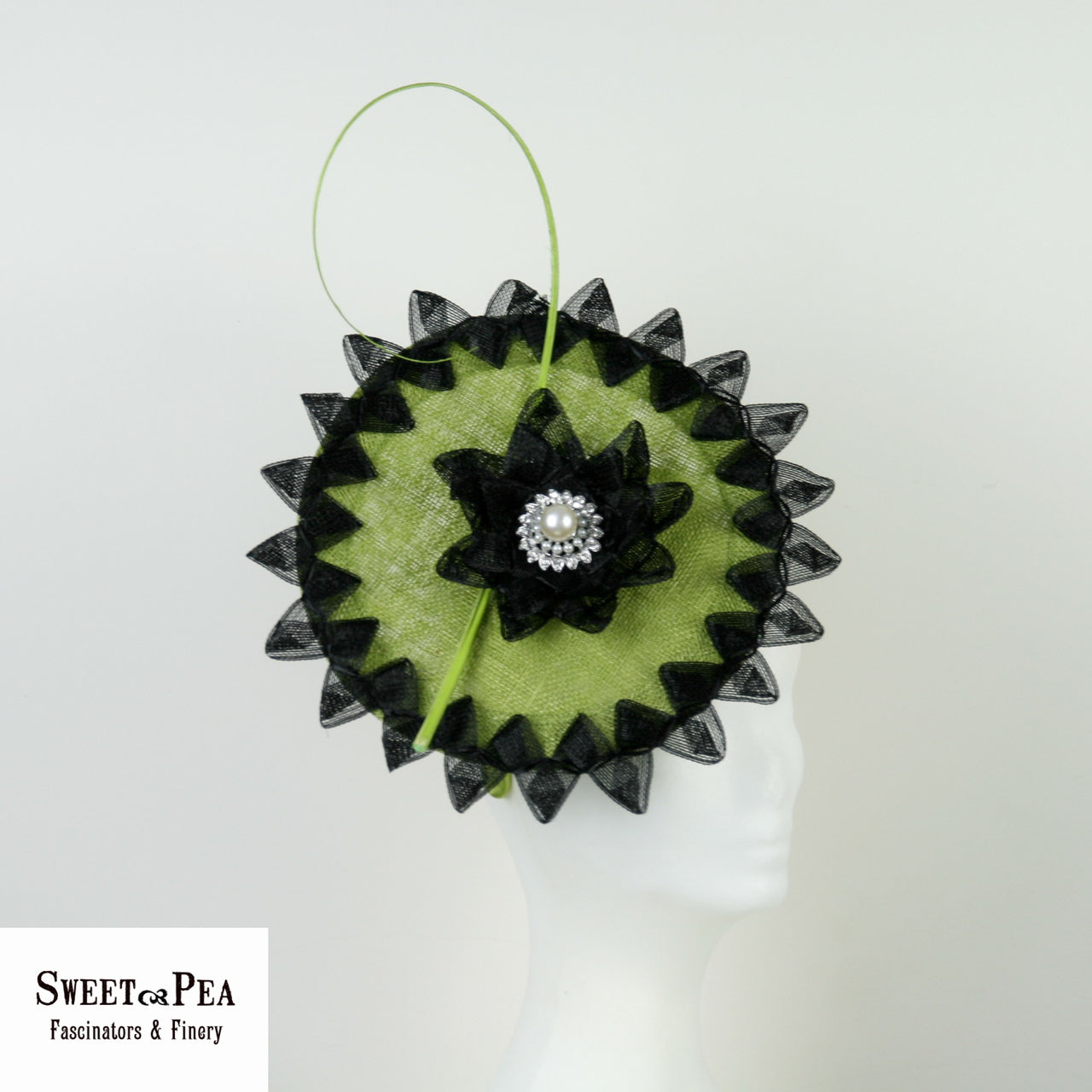 "Jess" Fascinator - Green Fascinator ONE ONLY