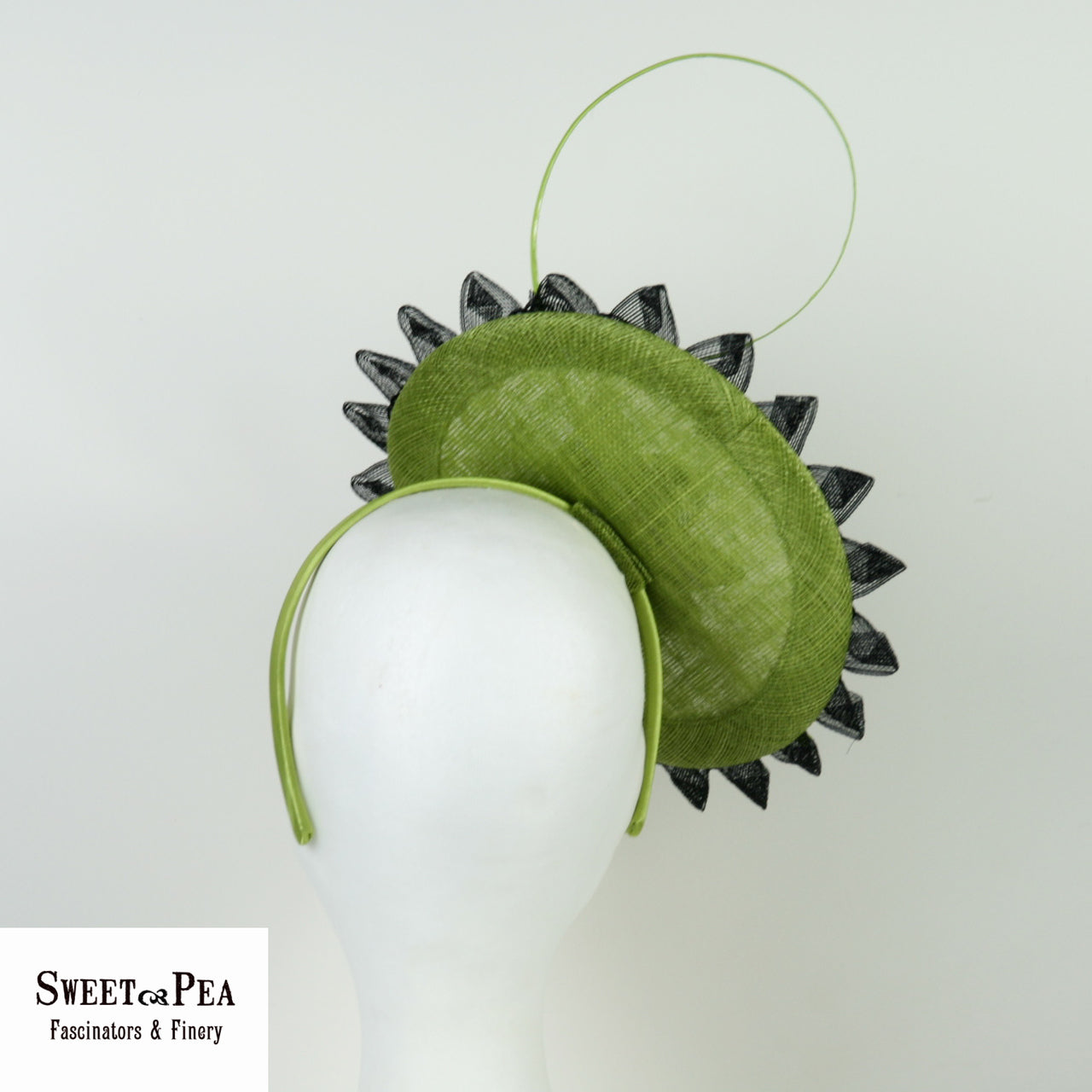 "Jess" Fascinator - Green Fascinator ONE ONLY