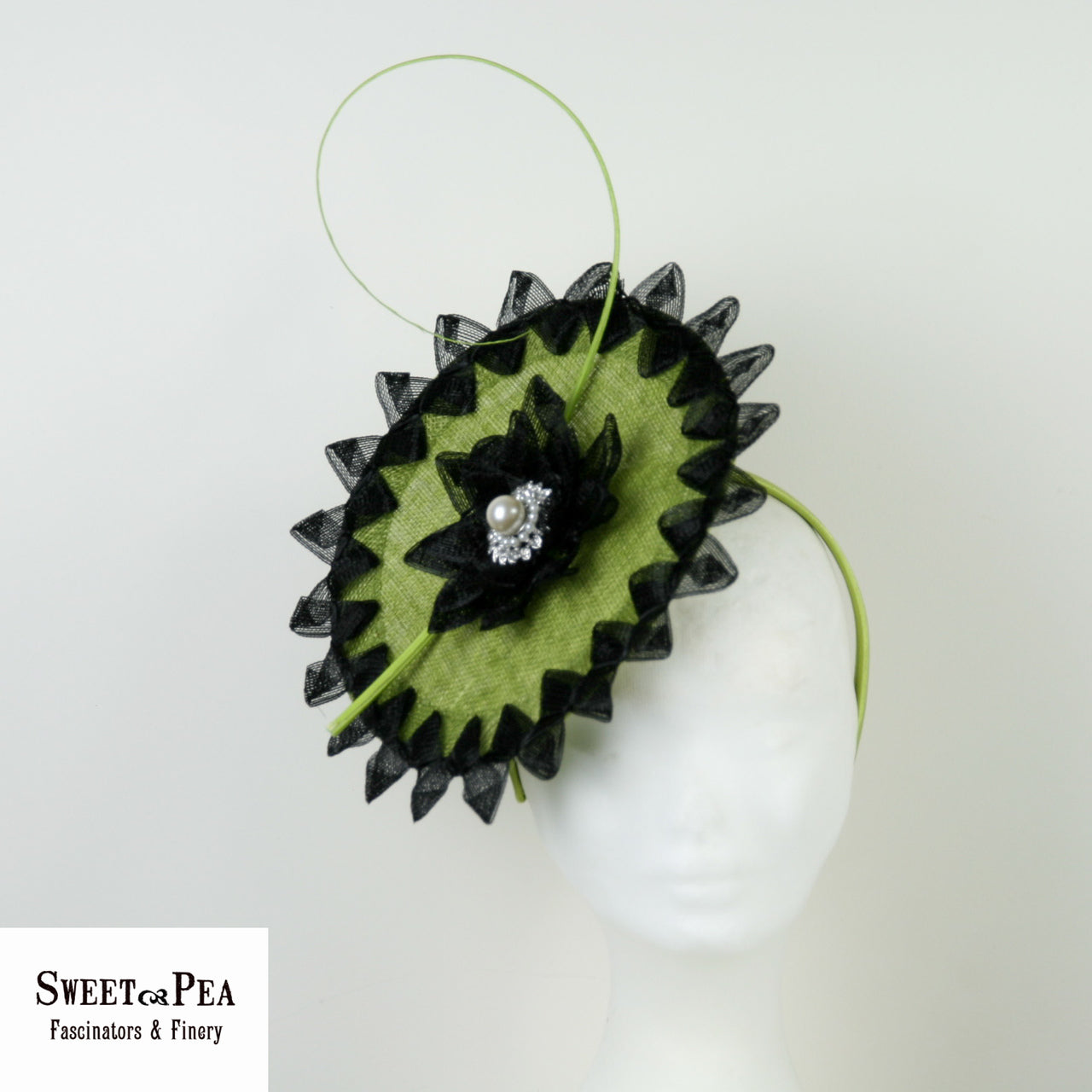 "Jess" Fascinator - Green Fascinator ONE ONLY