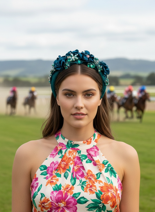 "Neve" Emerald Headband