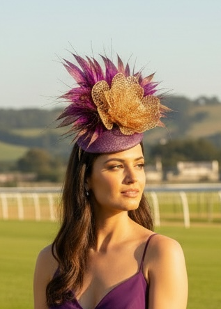 "Eliana" Purple & Gold