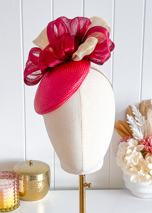 "Viv" Burgandy & Gold