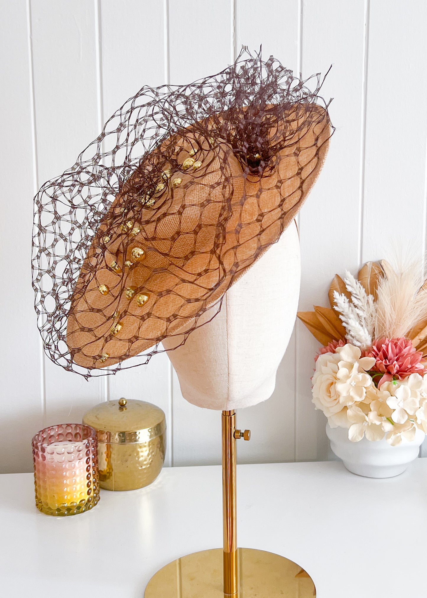 "Jacinta" Brown Boater