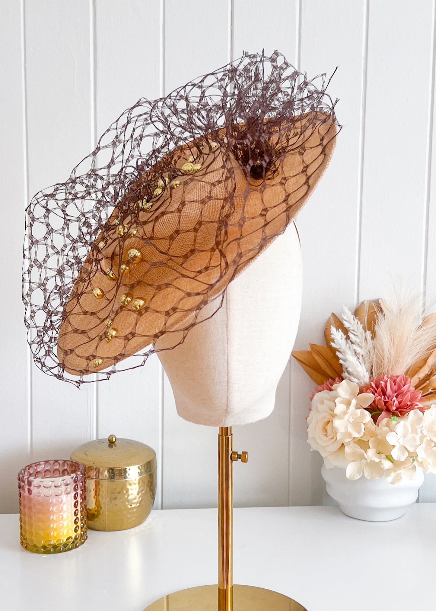 "Jacinta" Brown Boater