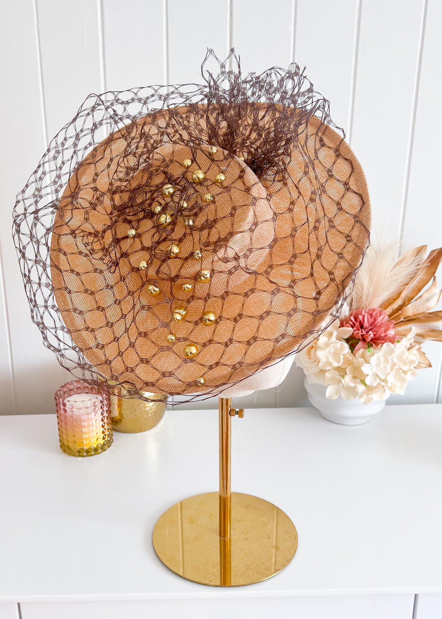 "Jacinta" Brown Boater