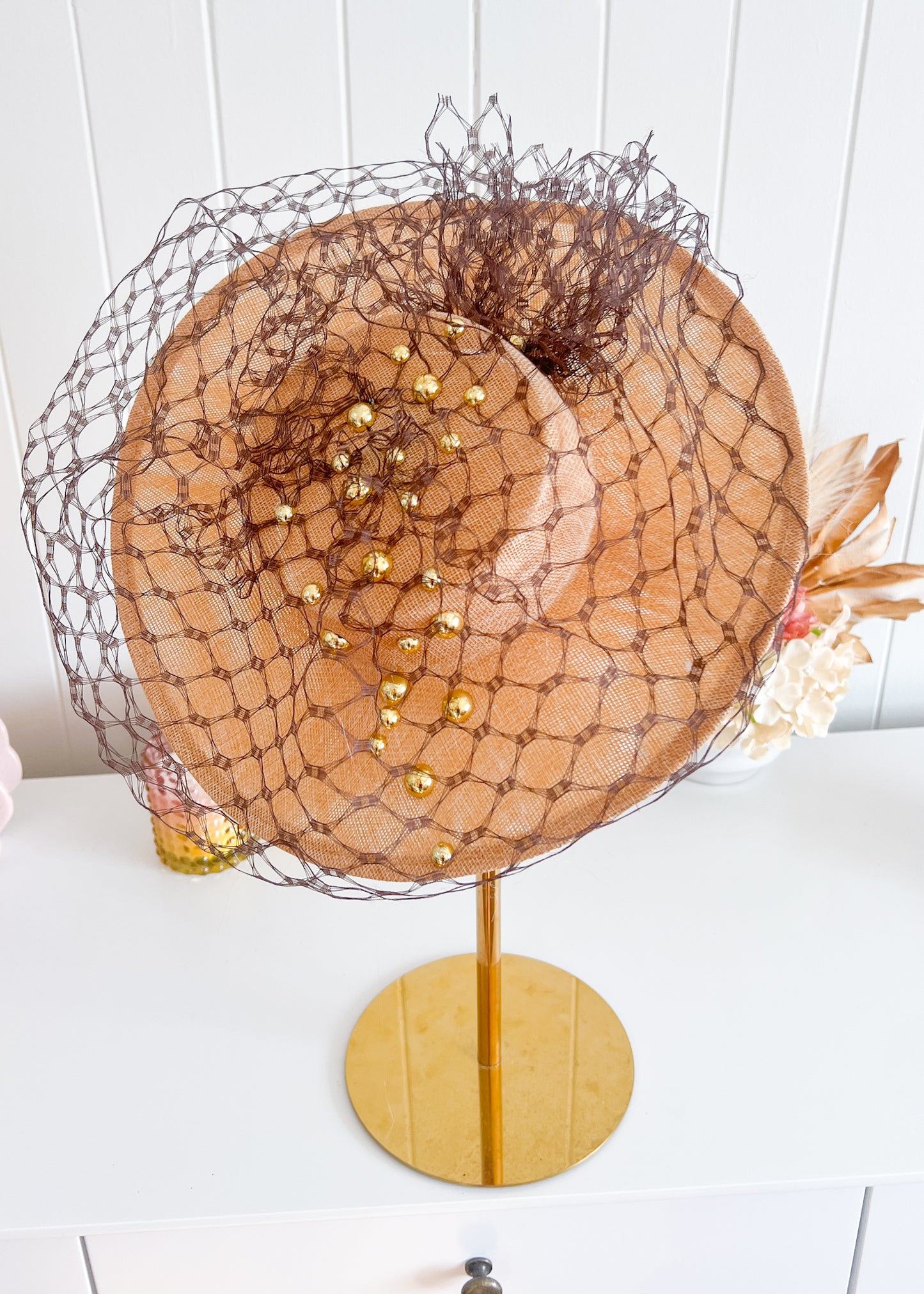 "Jacinta" Brown Boater