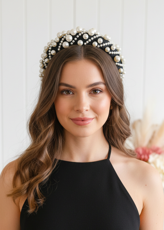 "Allie" Black and White Headband