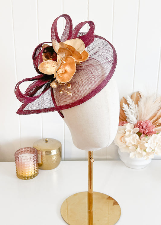 “Bronwyn" Burgandy & Gold