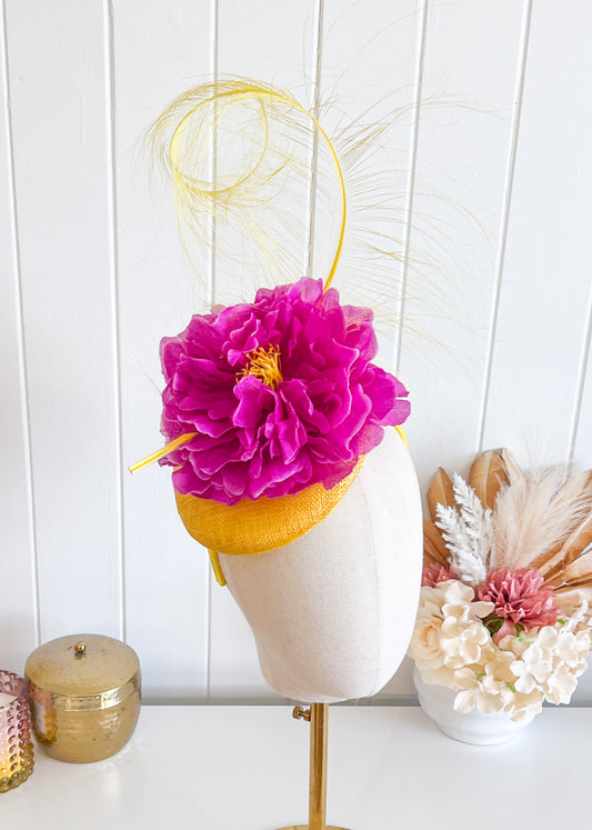 "Marina" Magenta & Yellow