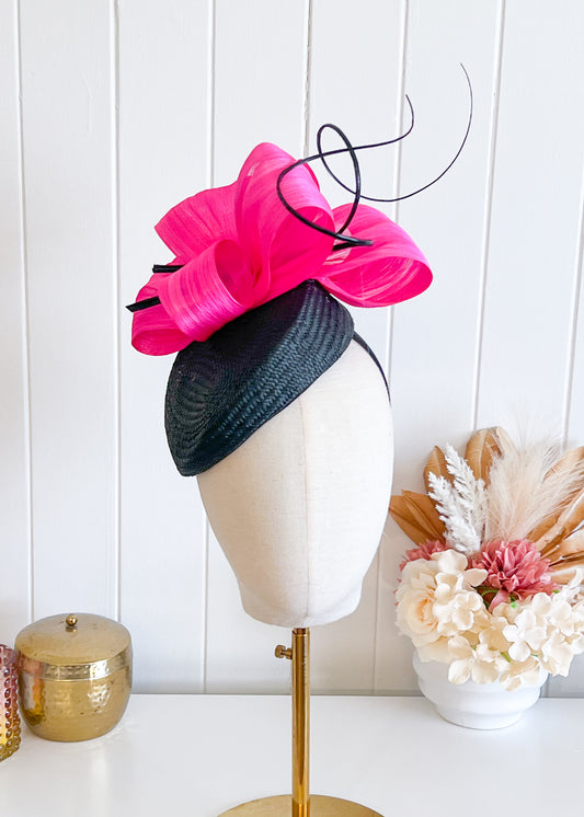 "Viv" Hot Pink & Black