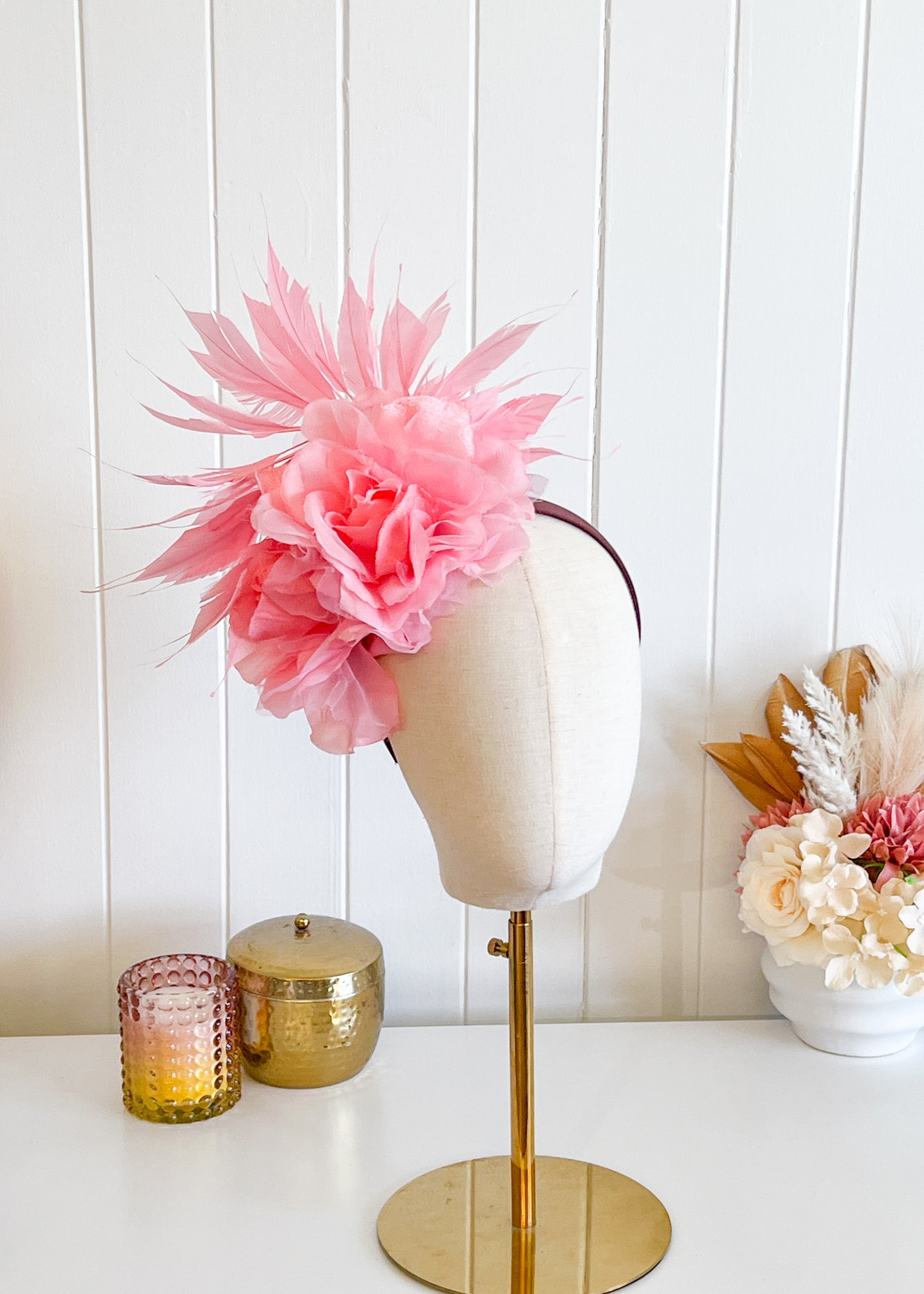 "Candy" Feather Fascinator
