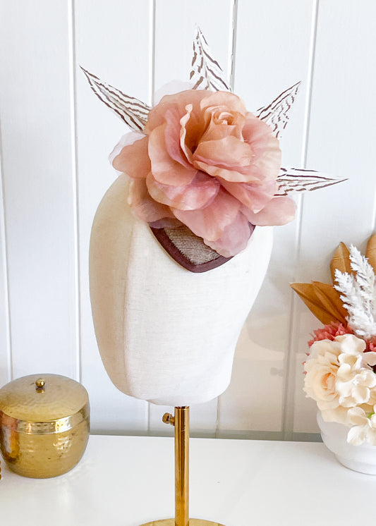 "Geraldine" - Fuscia Fascinator (Petite Collection)