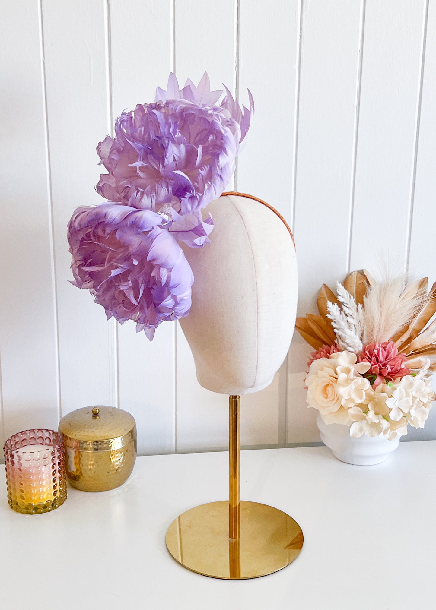 "Nerida" Lilac Fascinator