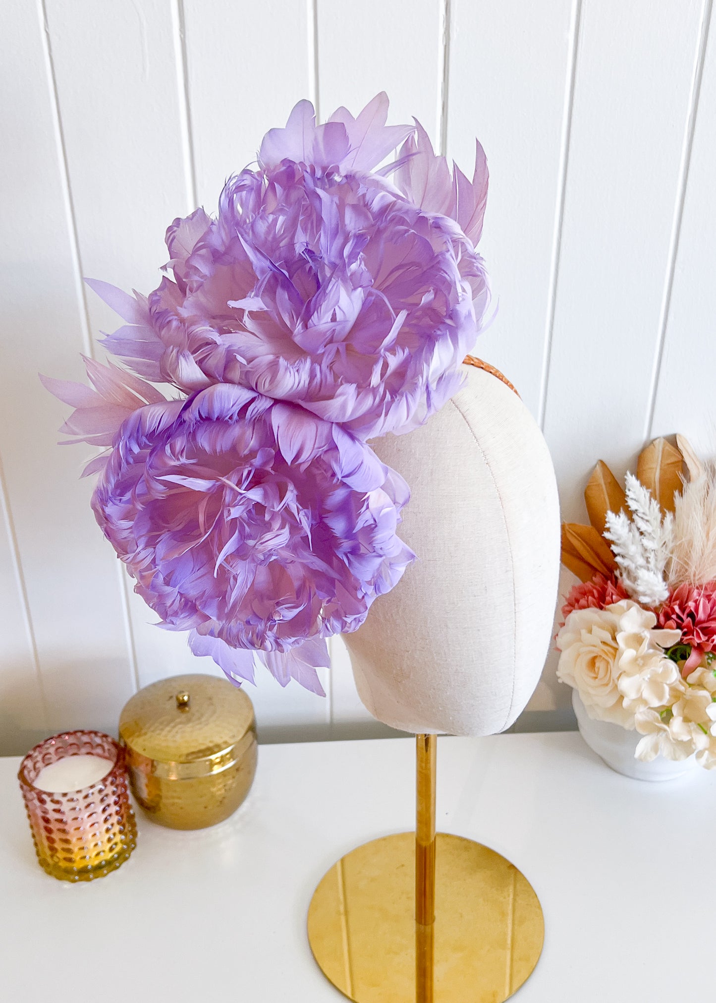 "Nerida" Lilac Fascinator