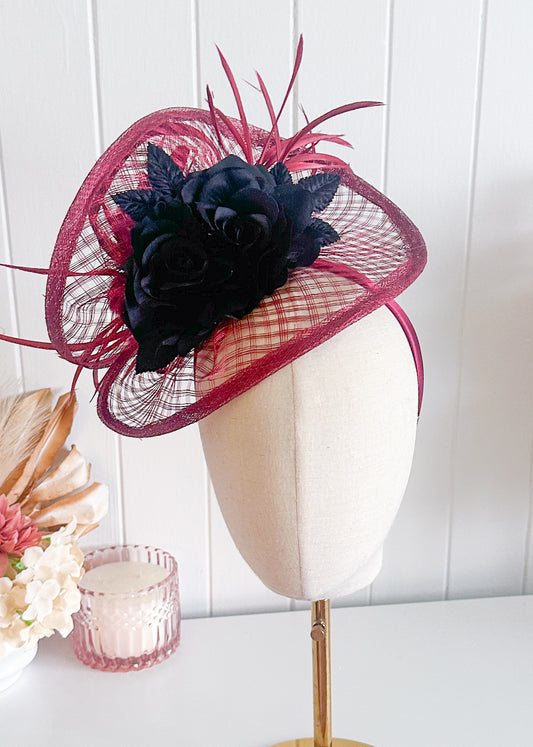 "Stella" Burgandy & Black