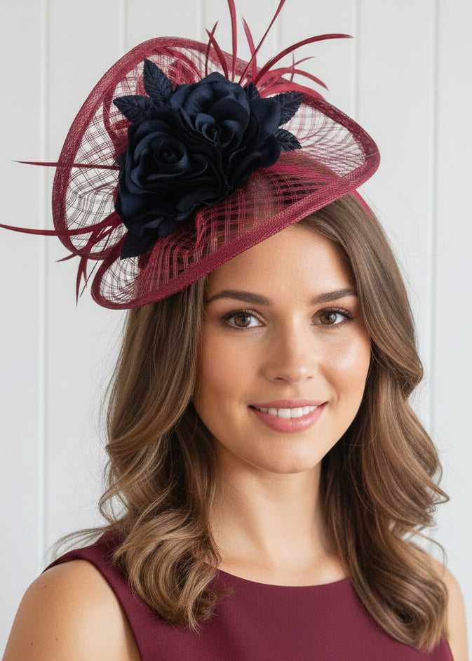 "Stella" Burgandy & Black