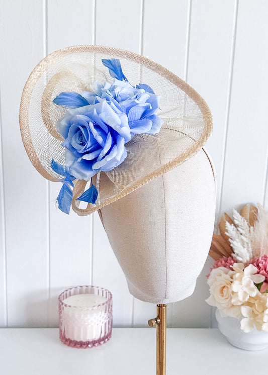 "Whitney" Cream & Blue