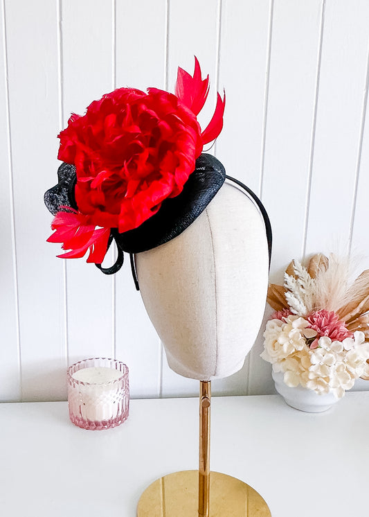 "Fredrica" Red & Black