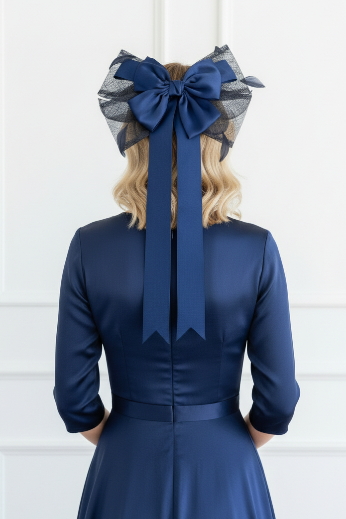 "Navy Bow"