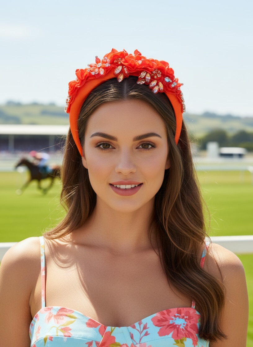 "Neve" Orange Headband
