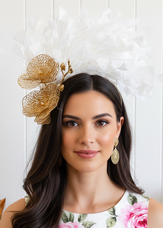 "Freya" White & Gold