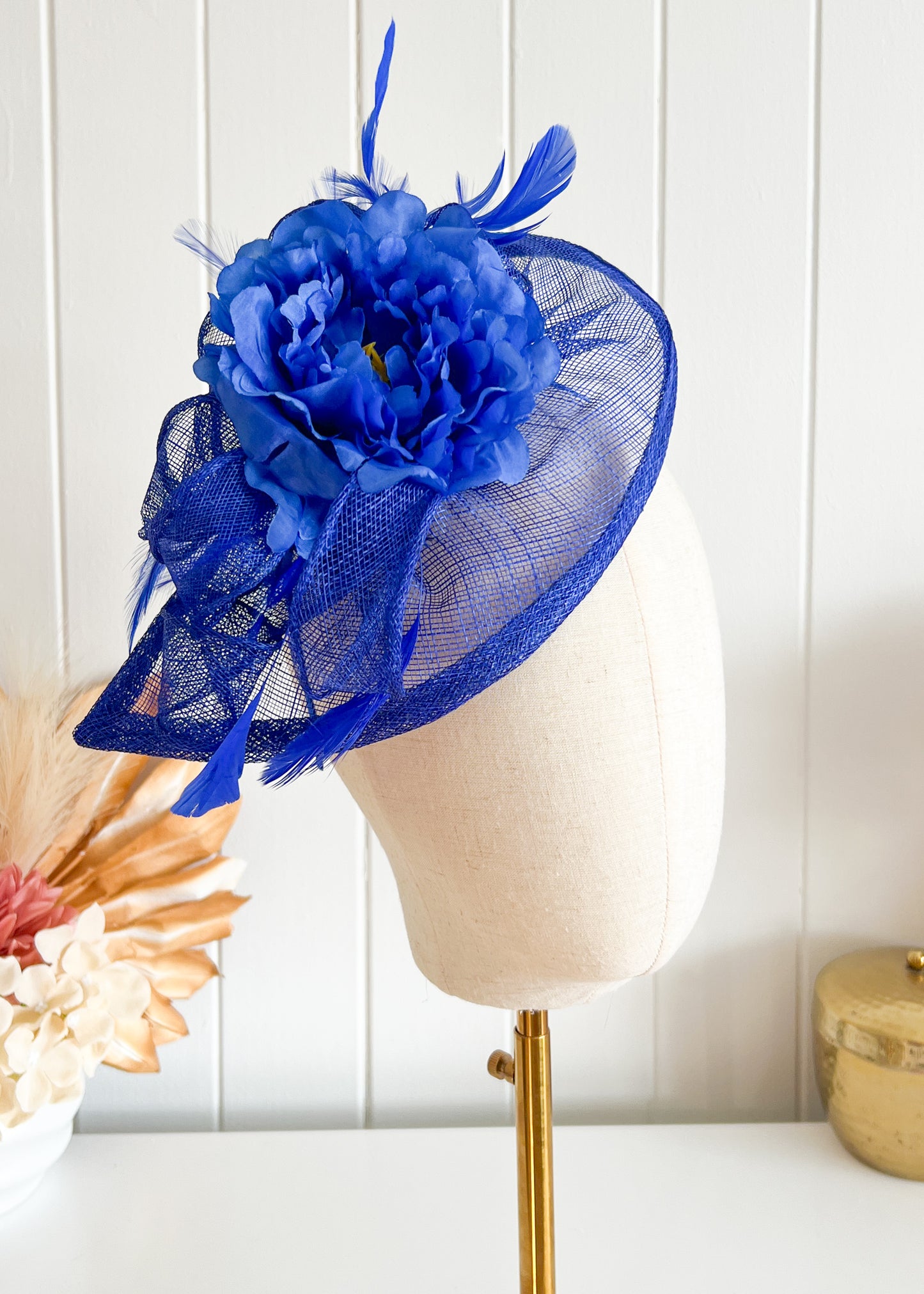 "Harriet" Cobalt Blue Fascinator